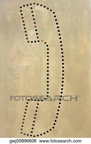 Close-up of a telephone sign View Large Photo Image Stock Photograph - Close-up of a telephone sign. Fotosearch