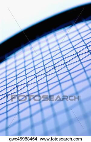 Picture - Close-up of a tennis racket. Fotosearch