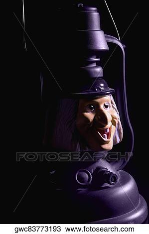Close-up of a witch face lantern View Large Photo Image Stock Image - Close-up of a witch face lantern. Fotosearch