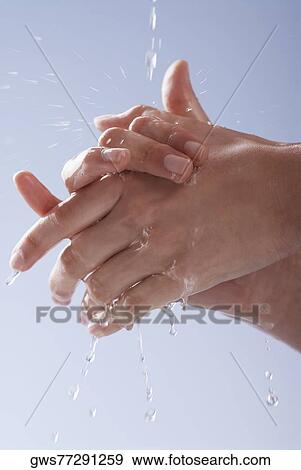 Close-up of a woman washing her hands View Large Photo Image Stock Photo - Close-up of a woman washing her hands. Fotosearch