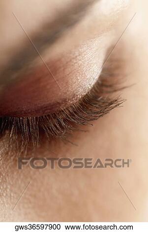 Stock Image - Close-up of a woman's eye. Fotosearch
