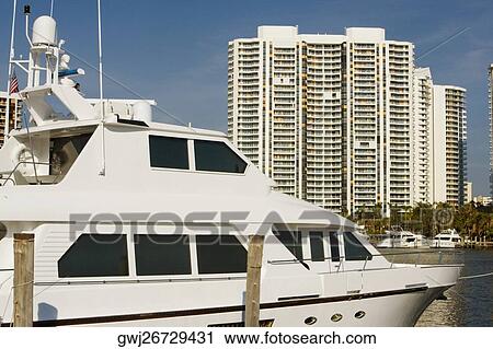 Close-up of a yacht in the sea, Miami, Florida, USA View Large Photo Image Stock Image - Close-up of a yacht in the sea, Miami, Florida, USA. Fotosearch