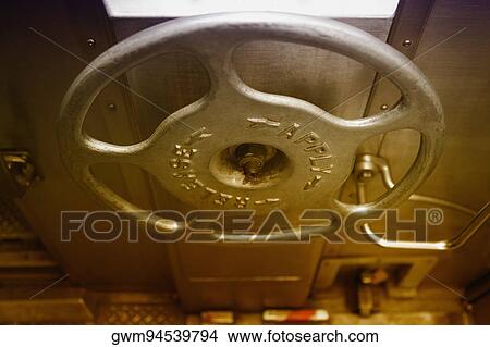 Picture - Close-up of an air valve of a train. Fotosearch