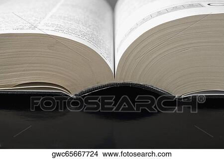 Picture - Close-up of an open book. Fotosearch