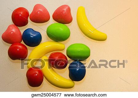 Close-up of assorted candies View Large Photo Image Stock Photo - Close-up of assorted candies. Fotosearch