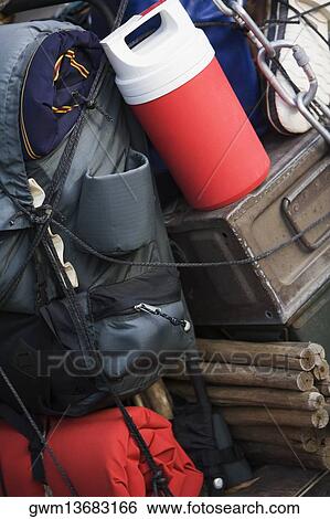 Close-up of bags tied up with a rope View Large Photo Image Stock Photograph - Close-up of bags tied up with a rope. Fotosearch