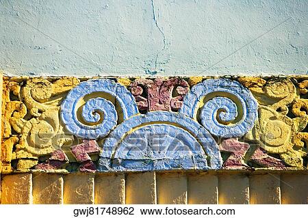 Close-up of carving on the wall View Large Photo Image Stock Image - Close-up of carving on the wall. Fotosearch