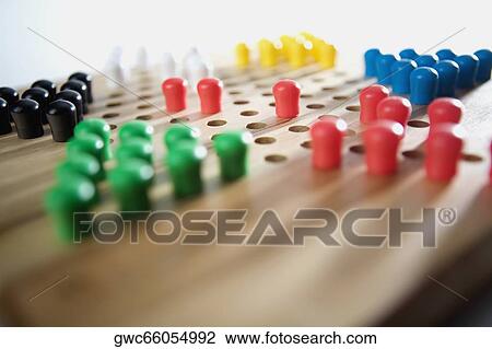 Stock Image - Close-up of Chinese checkers. Fotosearch