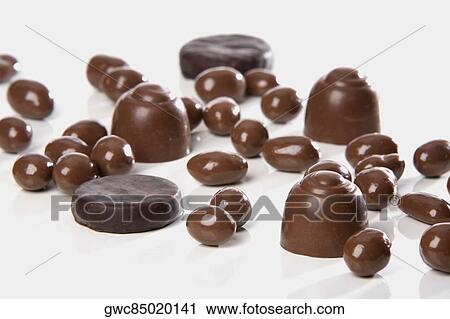 Close-up of chocolate candy View Large Photo Image Stock Image - Close-up of chocolate candy. Fotosearch