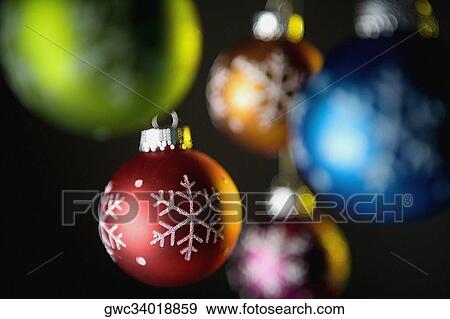 Close-up of Christmas ornaments View Large Photo Image Stock Photo - Close-up of Christmas ornaments. Fotosearch