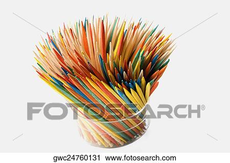 Stock Image - Close-up of colored pencils. Fotosearch
