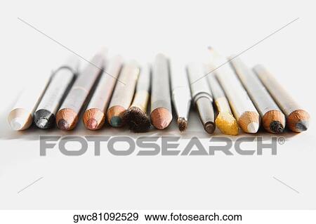 Stock Photo - Close-up of cosmetics pencils. Fotosearch