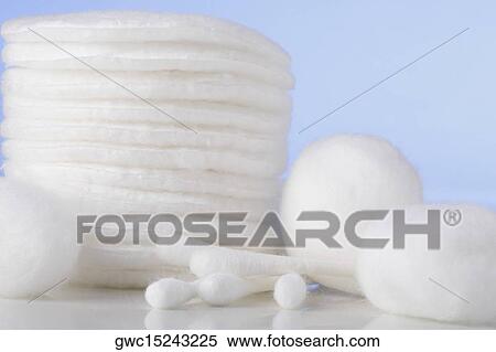 Close-up of cotton swabs with cotton balls View Large Photo Image Stock Photography - Close-up of cotton swabs with cotton balls. Fotosearch