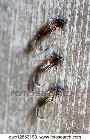 Stock Photo - Close-up of fishing lures. Fotosearch