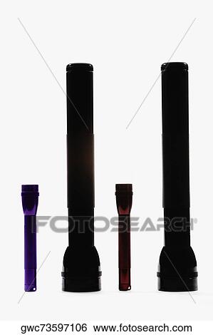 Close-up of flashlights View Large Photo Image Stock Photograph - Close-up of flashlights. Fotosearch