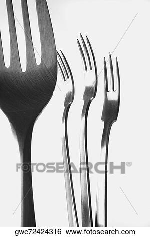 Stock Photograph - Close-up of forks. Fotosearch