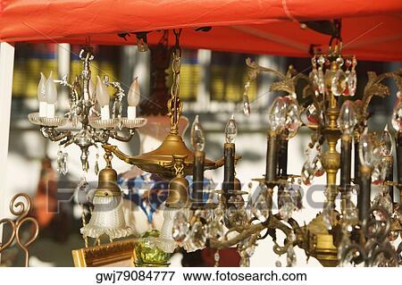 Close-up of hanging lamps View Large Photo Image Stock Photo - Close-up of hanging lamps. Fotosearch