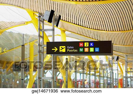 Close-up of information board at an airport, Madrid, Spain View Large Photo Image Stock Photograph - Close-up of information board at an airport, Madrid, Spain. Fotosearch
