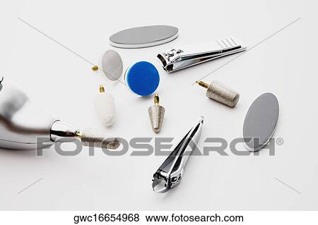 Close-up of nail clippers with nail files View Large Photo Image Stock Photo - Close-up of nail clippers with nail files. Fotosearch