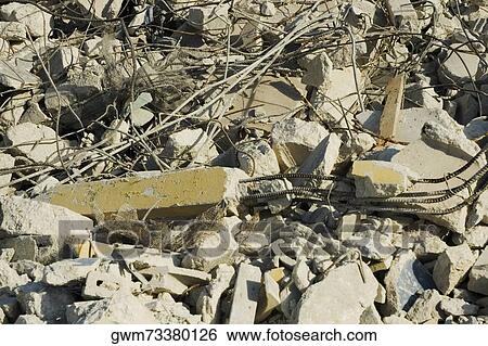 Stock Photograph - Close-up of rubble. Fotosearch