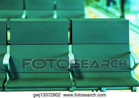 Close-up of seats at an airport, Madrid, Spain View Large Photo Image Stock Image - Close-up of seats at an airport, Madrid, Spain. Fotosearch