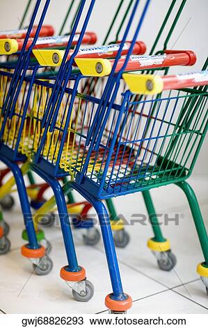 Close-up of shopping carts in a row, Venice, Veneto, Italy View Large Photo Image Stock Image - Close-up of shopping carts in a row, Venice, Veneto, Italy. Fotosearch