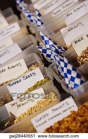Close-up of tags in plastic containers with seeds View Large Photo Image Stock Image - Close-up of tags in plastic containers with seeds. Fotosearch