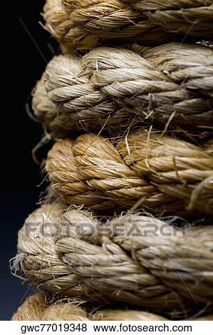Stock Photo - Close-up of tangled rope. Fotosearch