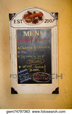 Close-up of the menu of a restaurant View Large Photo Image Stock Image - Close-up of the menu of a restaurant. Fotosearch