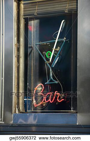 Close-up of the sign of a bar View Large Photo Image Stock Image - Close-up of the sign of a bar. Fotosearch