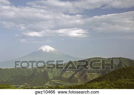 Clouds over a mountain, Mt Fuji, Hakone, Kanagawa Prefecture, Japan View Large Photo Image Stock Photograph - Clouds over a mountain, Mt Fuji, Hakone, Kanagawa Prefecture, Japan. Fotosearch