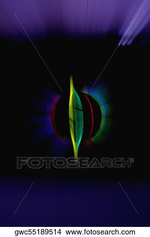 Picture - Colored light forming a circle. Fotosearch