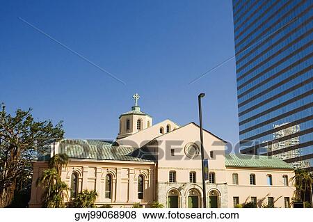 Facade of a church, Miami, Florida, USA View Large Photo Image Stock Photo - Facade of a church, Miami, Florida, USA. Fotosearch