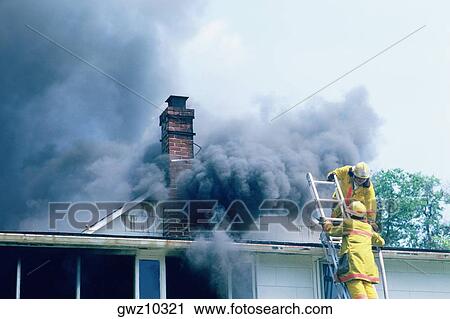 Firemen at work on a burning house in Maryland View Large Photo Image Stock Image - Firemen at work on a burning house in Maryland. Fotosearch