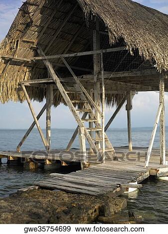 Gazebo on a pier View Large Photo Image Stock Photo - Gazebo on a pier. Fotosearch