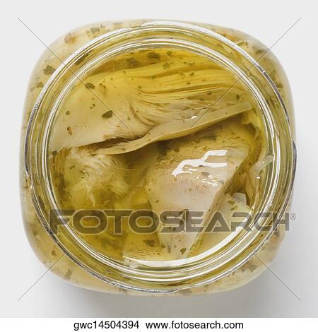 High angle view of a jar of pickle View Large Photo Image Picture - High angle view of a jar of pickle. Fotosearch