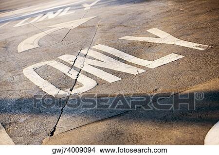 High angle view of a road warning sign View Large Photo Image Picture - High angle view of a road warning sign. Fotosearch