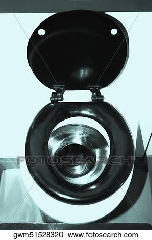 High angle view of a toilet bowl View Large Photo Image Stock Image - High angle view of a toilet bowl. Fotosearch