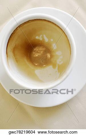 High angle view of an empty cup View Large Photo Image Picture - High angle view of an empty cup. Fotosearch