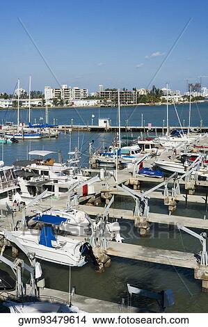 High angle view of boats moored at a dock View Large Photo Image Picture - High angle view of boats moored at a dock. Fotosearch