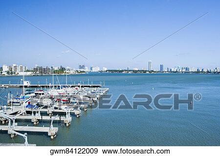 High angle view of boats moored at a dock View Large Photo Image Stock Photo - High angle view of boats moored at a dock. Fotosearch