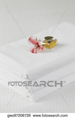 High angle view of linen sheets on the bed View Large Photo Image Stock Photograph - High angle view of linen sheets on the bed. Fotosearch