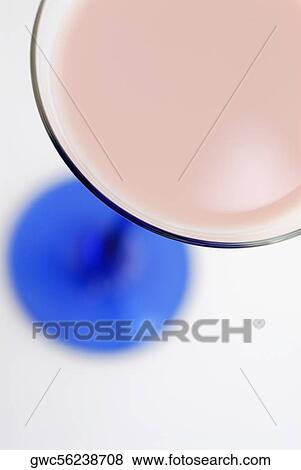 High angle view of milkshake in a glass View Large Photo Image Stock Photo - High angle view of milkshake in a glass. Fotosearch