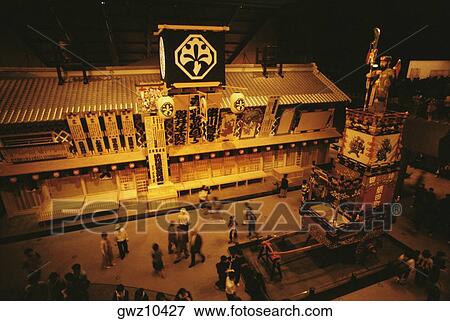 High angle view of tourists in a museum, Edo-Tokyo Museum, Tokyo Prefecture, Japan View Large Photo Image Stock Photo - High angle view of tourists in a museum, Edo-Tokyo Museum, Tokyo Prefecture, Japan. Fotosearch