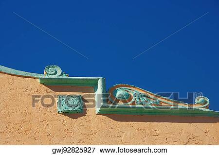 Stock Photo - High section view of a building, Miami, Florida, USA. Fotosearch