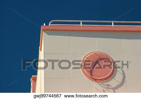 Stock Photo - High section view of a building, Miami, Florida, USA. Fotosearch