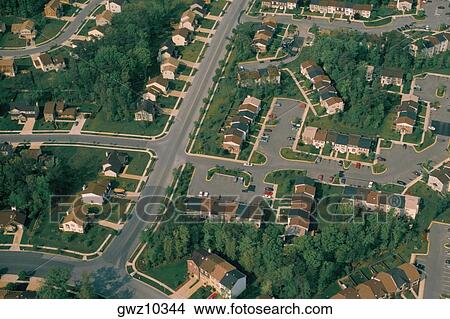 Housing development in suburban Maryland View Large Photo Image Picture - Housing development in suburban Maryland. Fotosearch