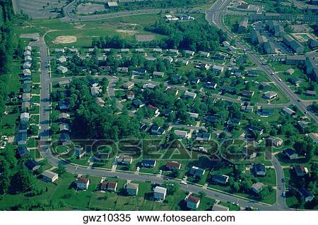 Stock Photography - Housing development in suburban Maryland. Fotosearch