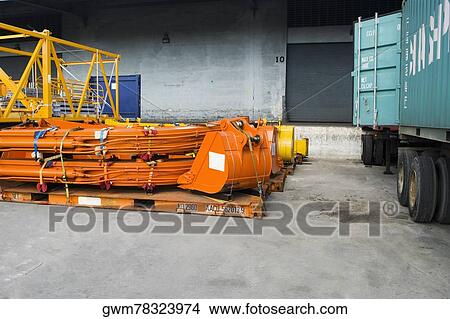 Industrial equipments at the shipping port View Large Photo Image Picture - Industrial equipments at the shipping port. Fotosearch