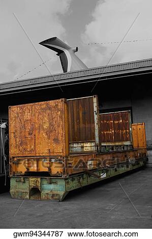 Industrial equipments at the shipping port View Large Photo Image Stock Photo - Industrial equipments at the shipping port. Fotosearch
